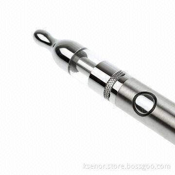 Top Quality Electronic Cigarette in Pure Stainless Steel, 650mAh Capacity